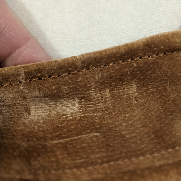 NWT Loft Leather midi Skirt with pockets Boho camel color size 2 - Picture 10 of 13